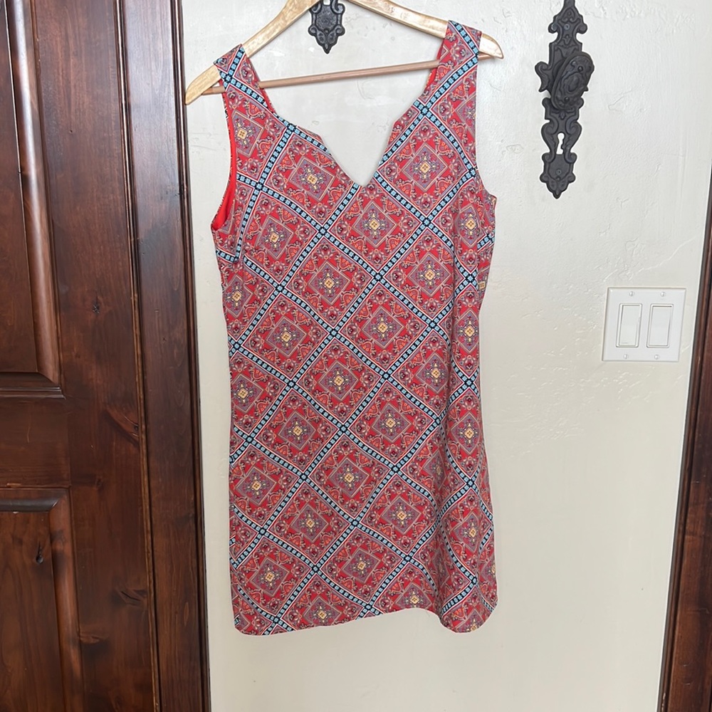 Mini dress with back zipper detail